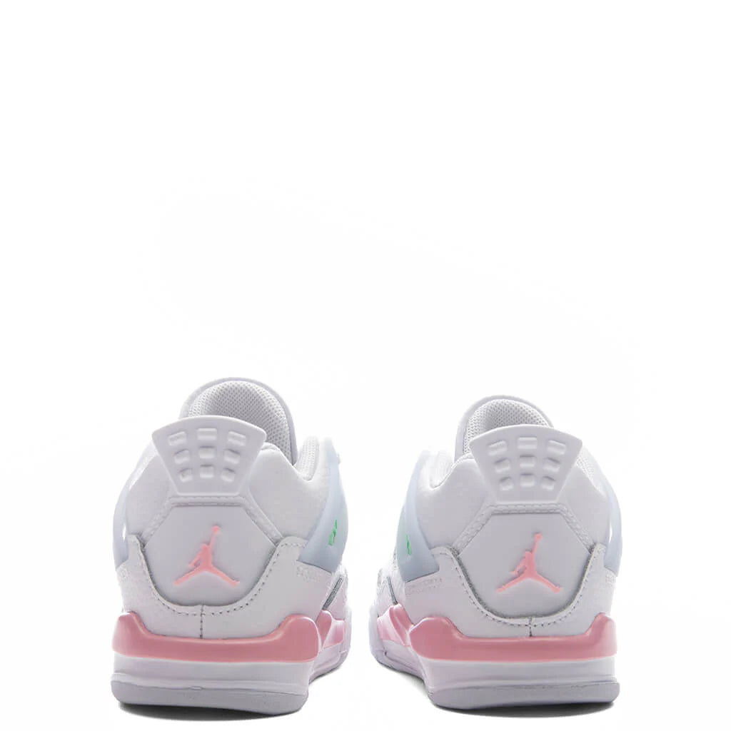 Air Jordan 4 Retro Valentines Day TD White Medium Soft Pink Half Blue