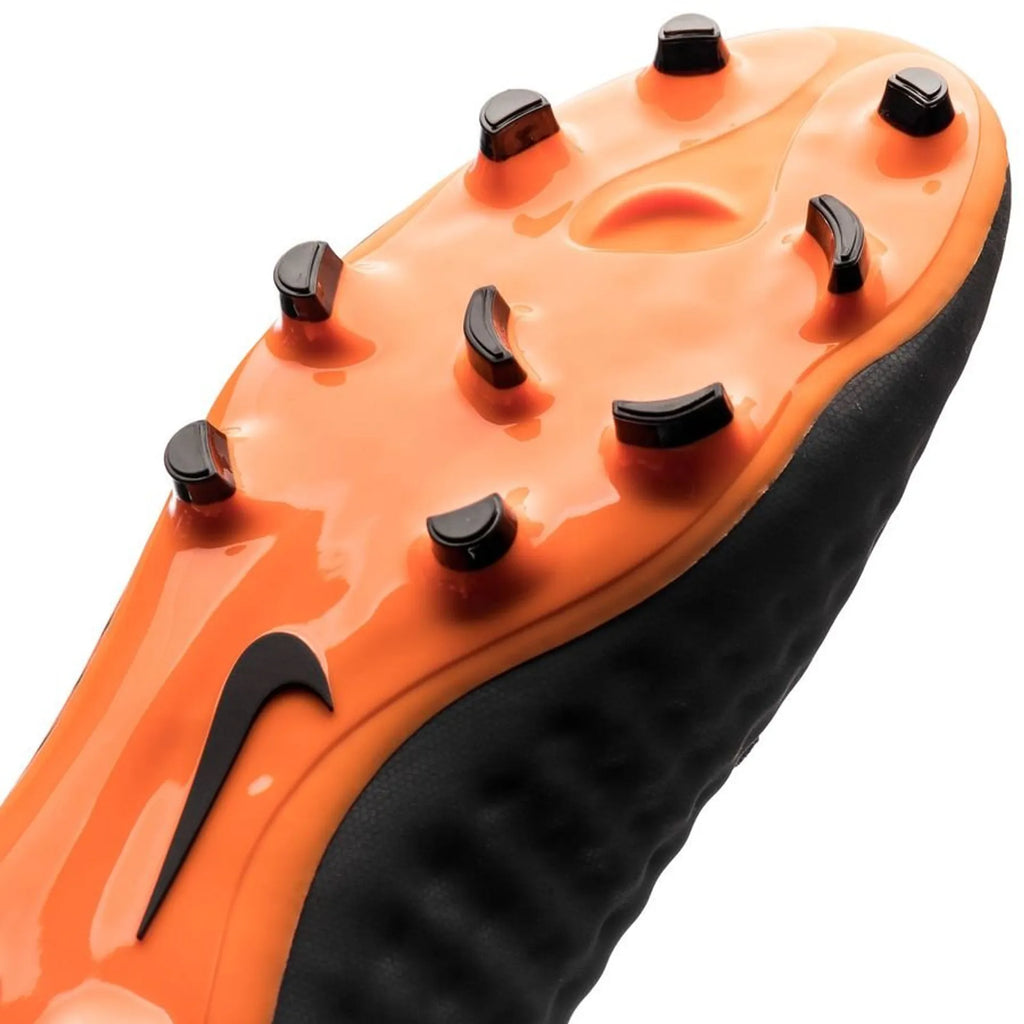 Nike Magista Obra 2 Academy DF FG Firm Ground Soccer Cleats Dark Grey Black Total Orange