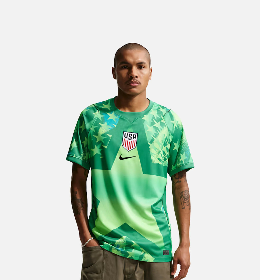 USMNT 2026 Dri Fit Stadium Goalkeeper Soccer Replica Mens Jersey Stadium Green Black