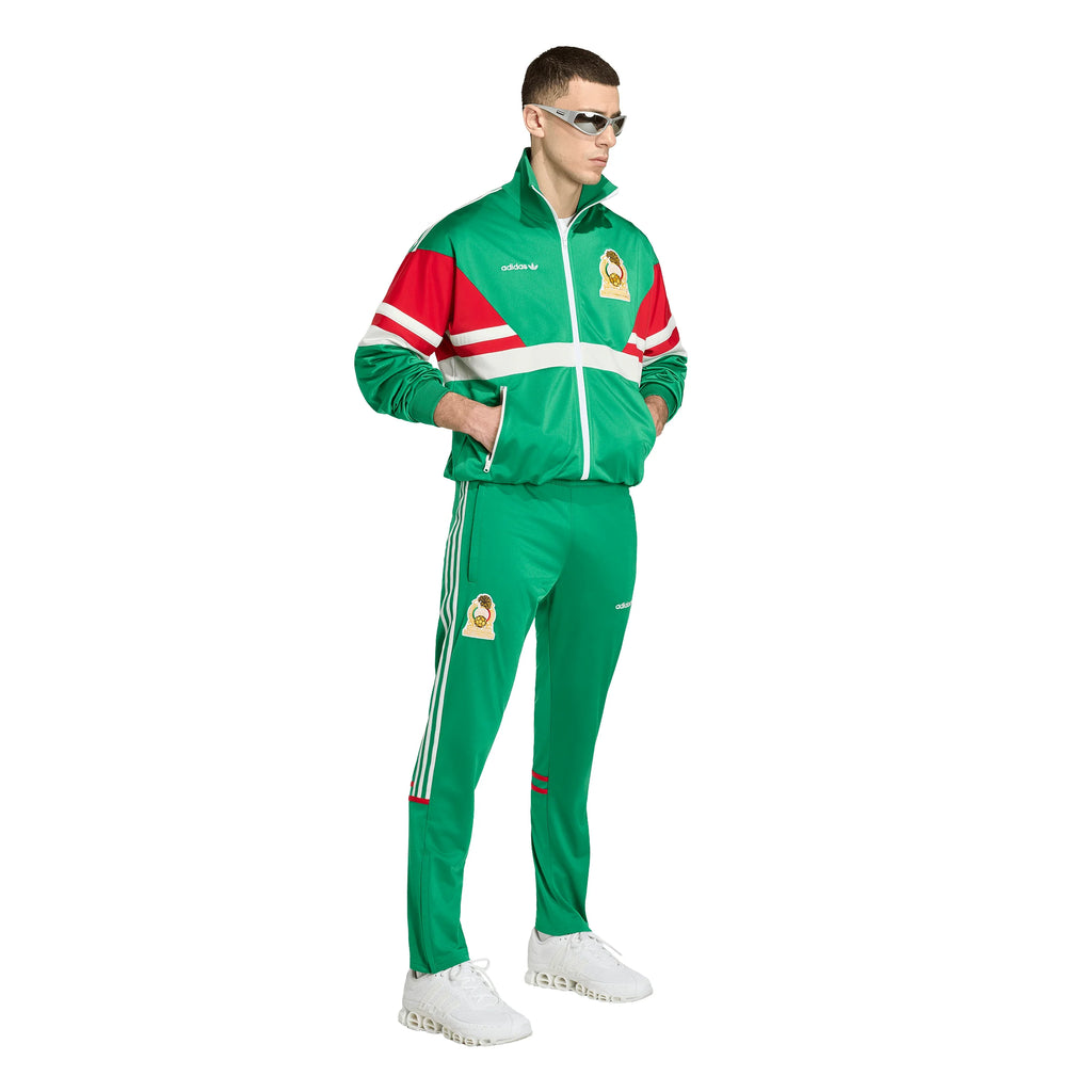 adidas Mexico Track Mens Soccer Tracksuit 1986 Green