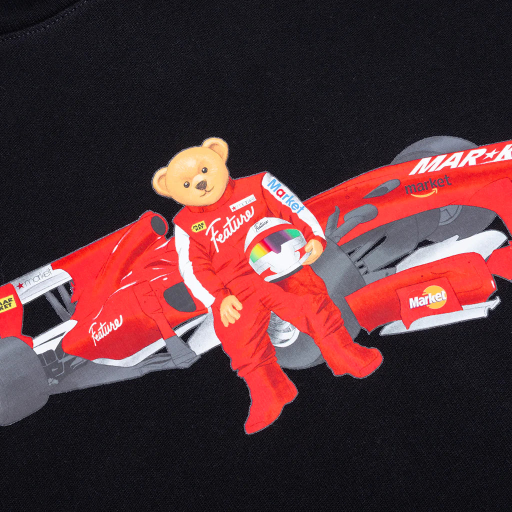 Feature x Market Formula Bear Hoodie Black