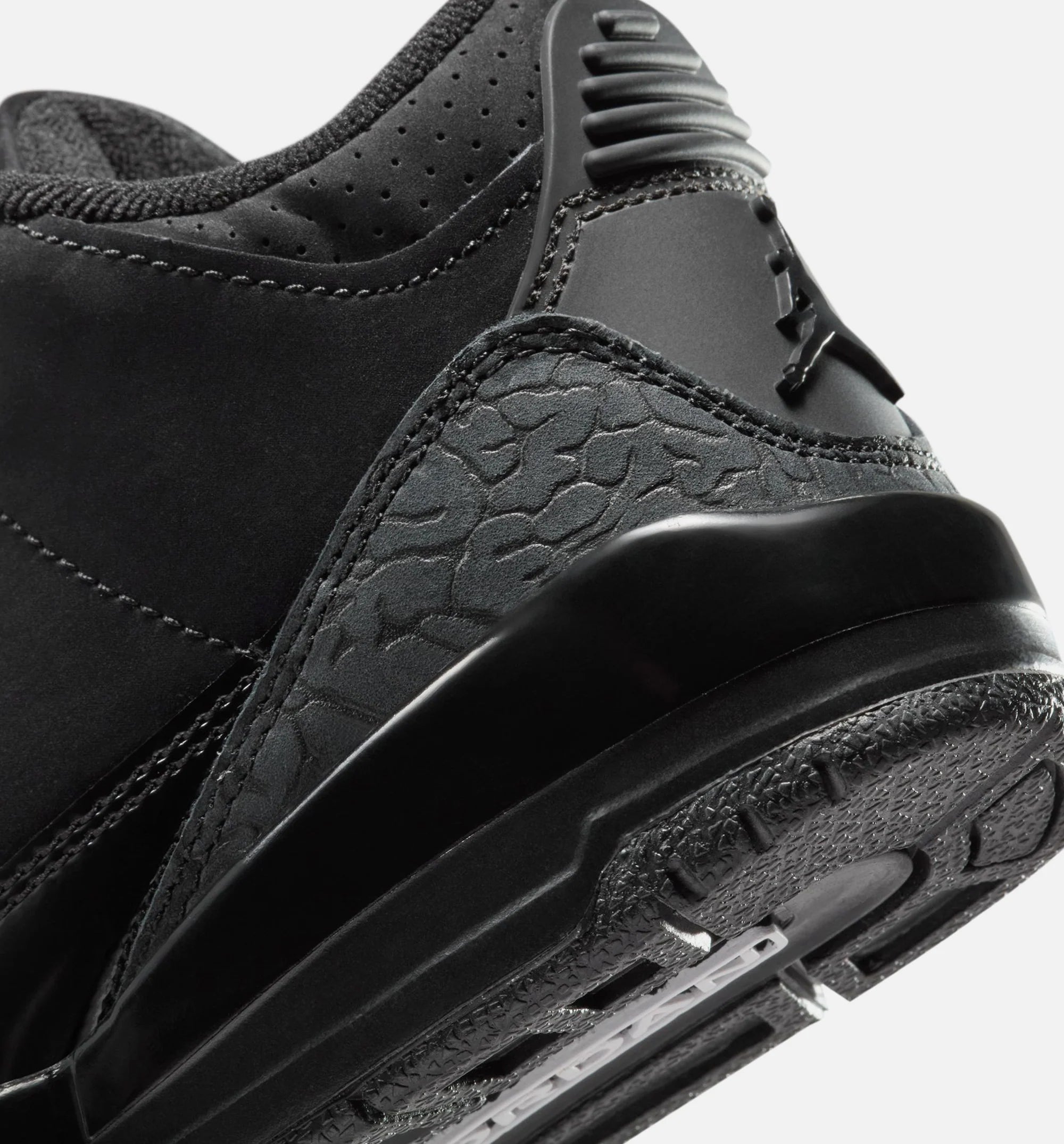 Air Jordan 3 Retro Black Cat Preschool Lifestyle Shoe Black Dark Charcoal Black Free Shipping