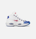 Question Mid Blue Toe Mens Lifestyle Shoe White Blue