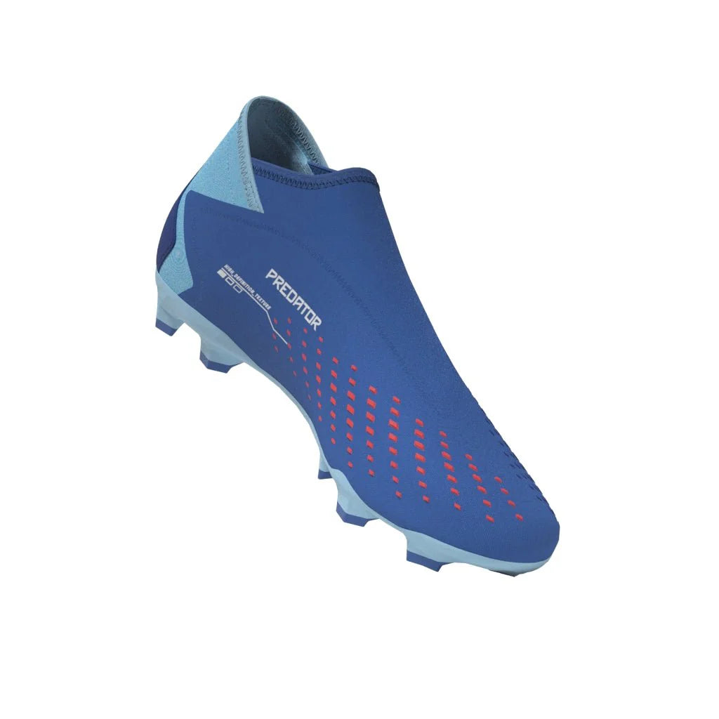 adidas Predator Accuracy3 Laceless FG Firm Ground Soccer Cleats Bright Royal Cloud White Bliss Blue