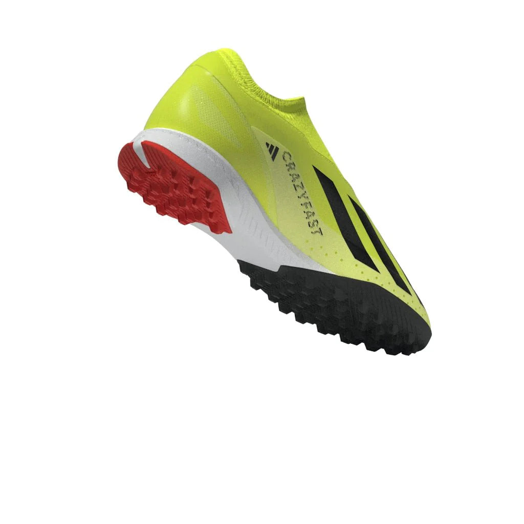adidas X Crazyfast League Laceless TF Laceless Turf Boots Solar Yellow Black White