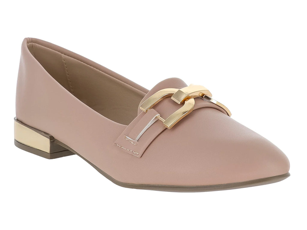 Zapatos Planos Luna Rosa Color Maquillaje para Mujer