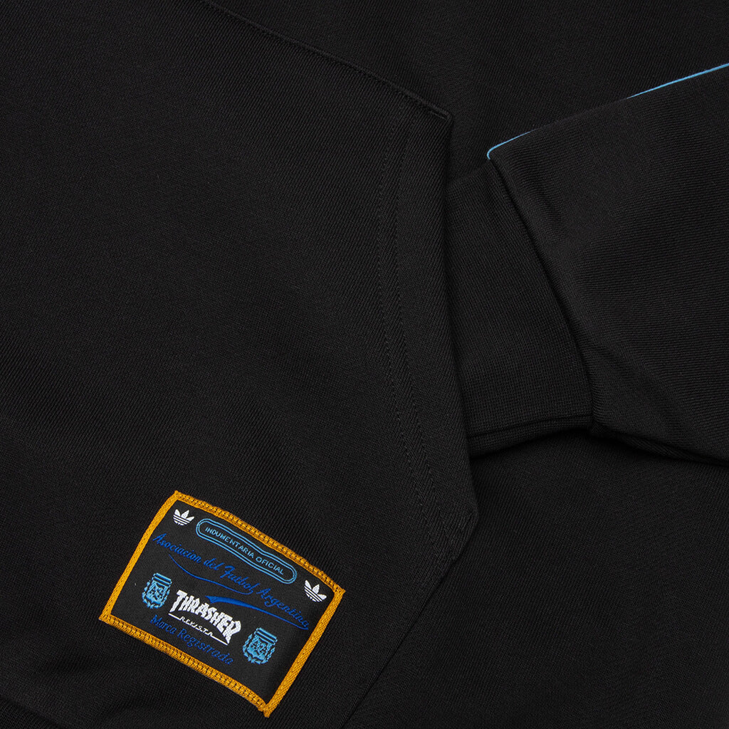 adidas Originals x Thrasher x AFA Argentina Hoodie Black