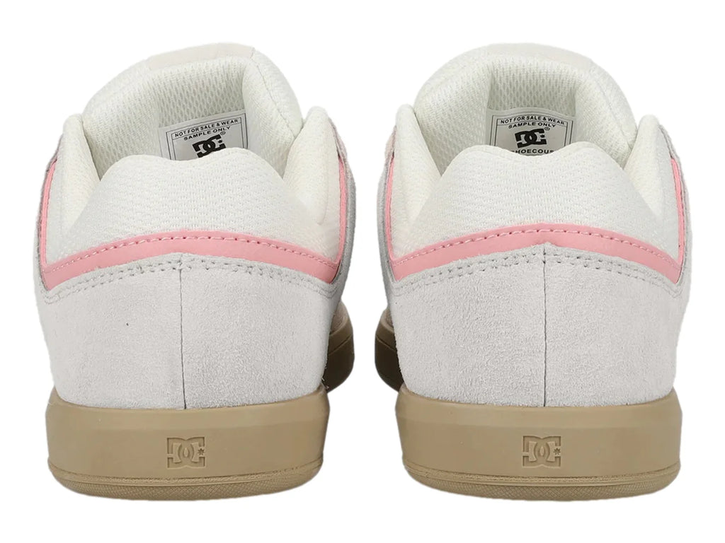 Tenis DC Shoes Cure Blanco y Rosa para Mujer