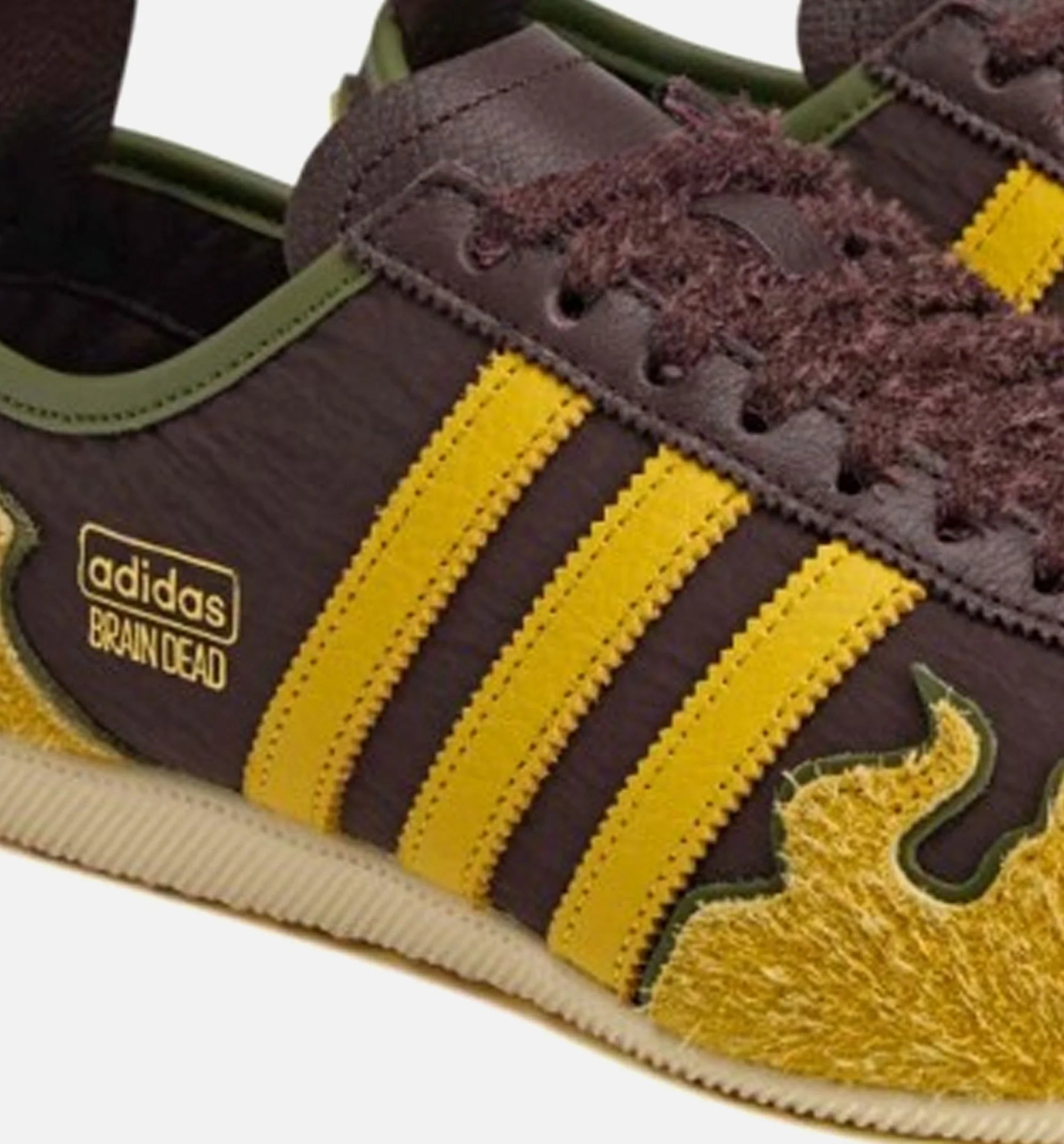Brain Dead x Japan Yellow Mens Lifestyle Shoe Brown Hazel Yellow Off White