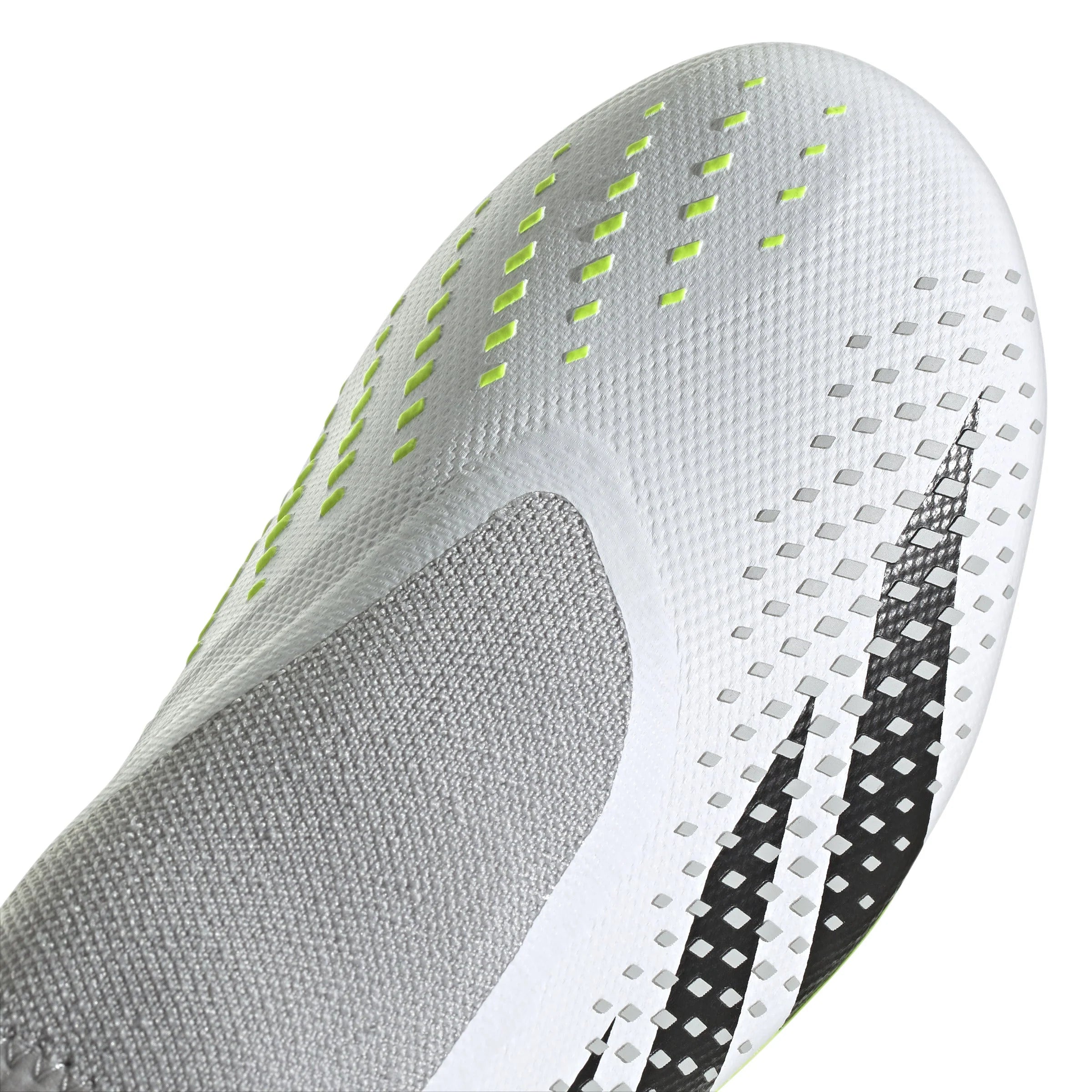 adidas Predator Accuracy3 Laceless FG Firm Ground Soccer Cleats Cloud White Black Lucid Lemon
