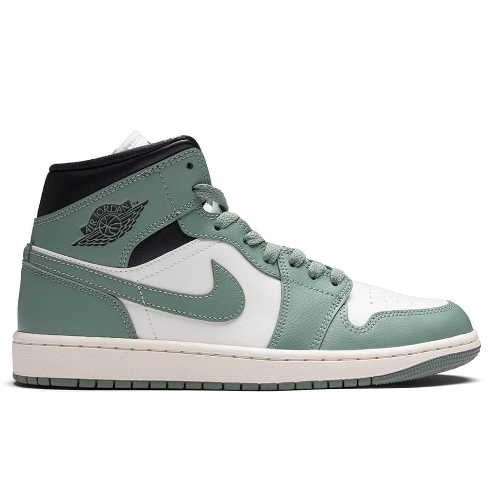 Womens Air Jordan 1 Mid Sail Jade Smoke Anthracite
