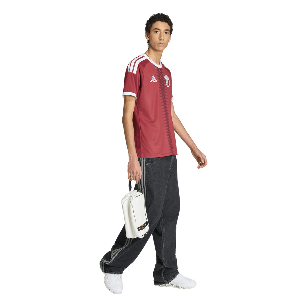 adidas Qatar Home Mens Soccer Jersey 2026 Maroon
