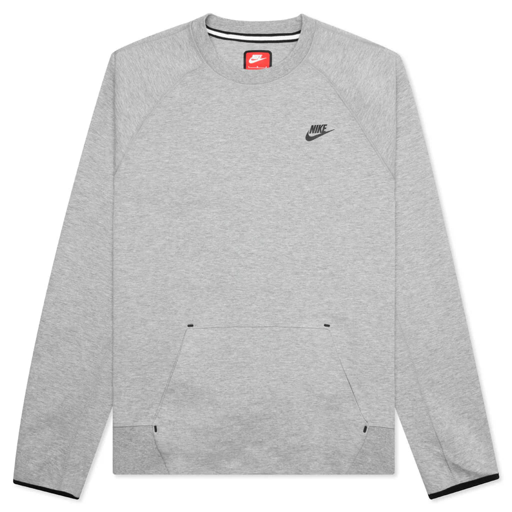 Tech Fleece Crew Dark Grey Heather Black