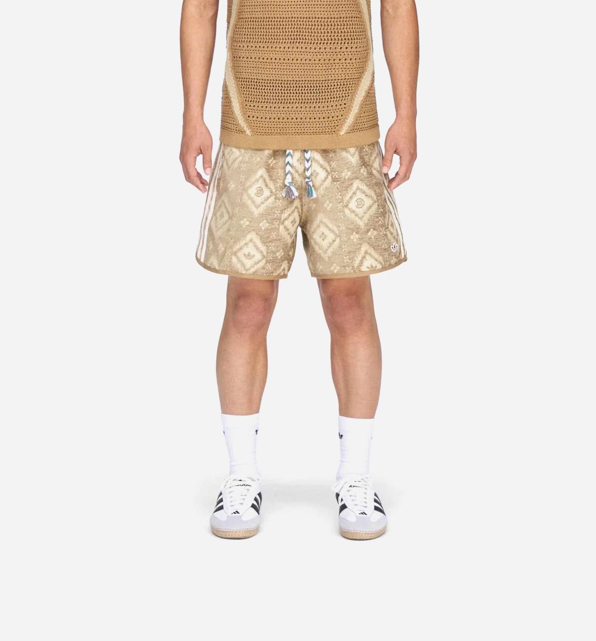 CLOT Heritage Print By Edison Chen Mens Short Warm Sandstone