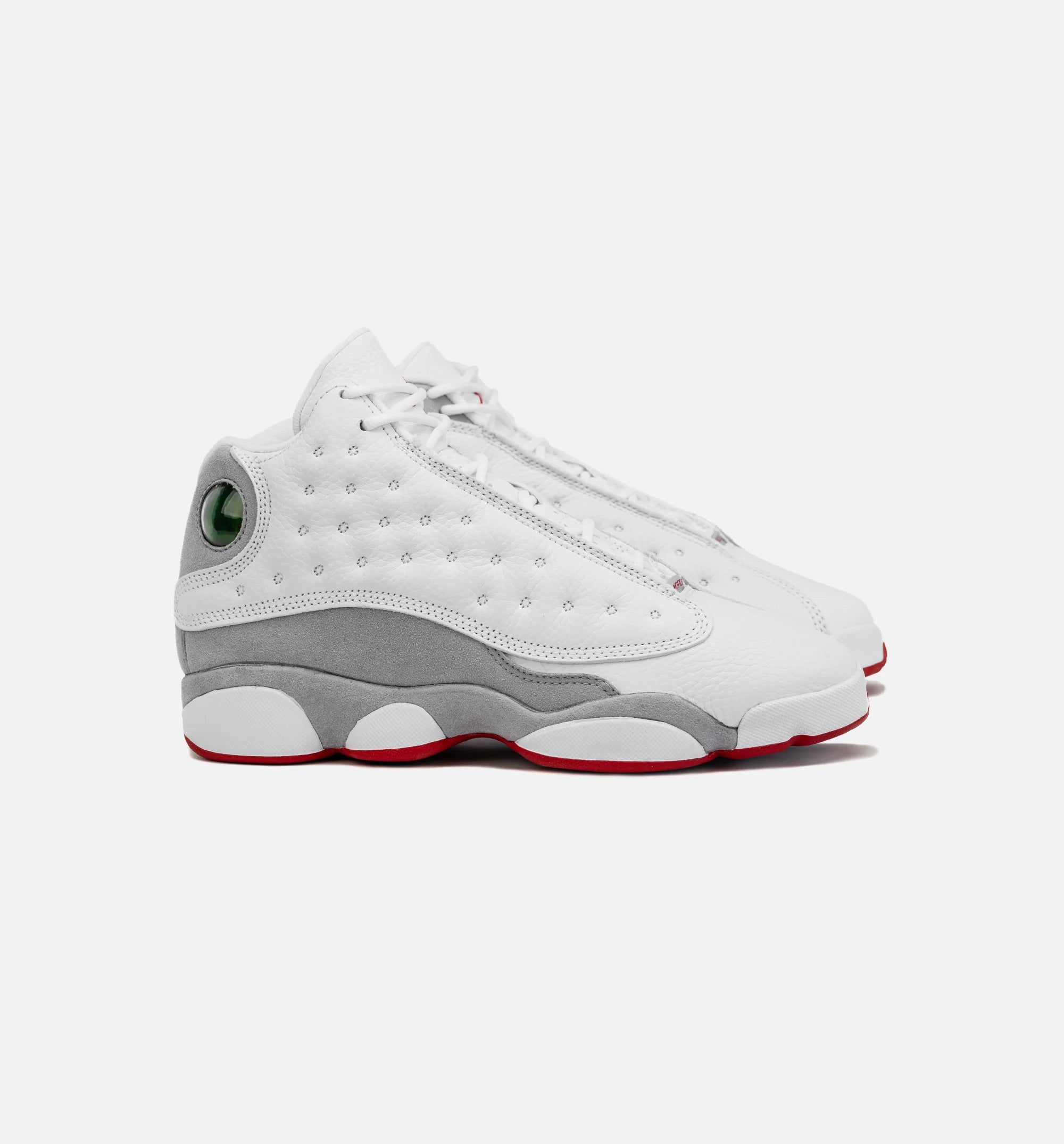Air Jordan 13 Retro Wolf Grey Grade School Lifestyle Shoe White Grey