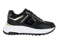 Tenis Guess Fonzi Negro con Dorado para Mujer