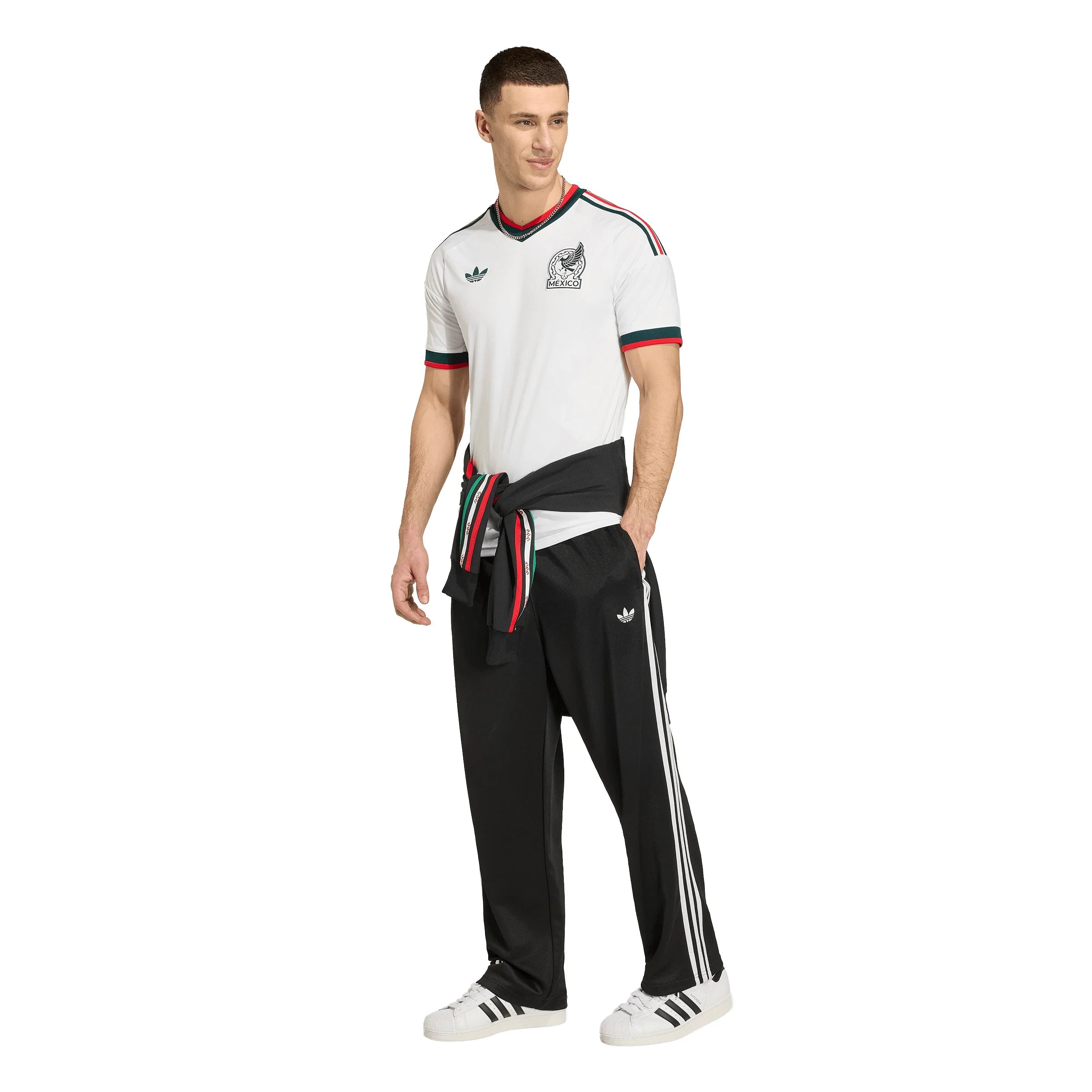 adidas Mexico Away Mens Soccer Jersey 2026 White