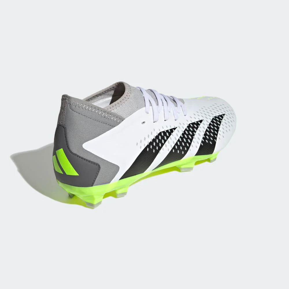 adidas Predator Accuracy3 FG Firm Ground Soccer Cleats White Black Lucid Lemon