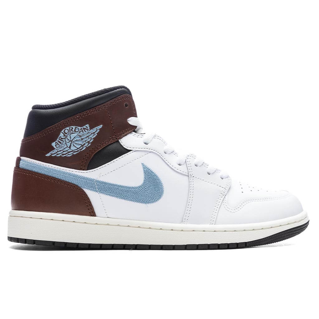 Air Jordan 1 Mid SE White Blue Grey Black