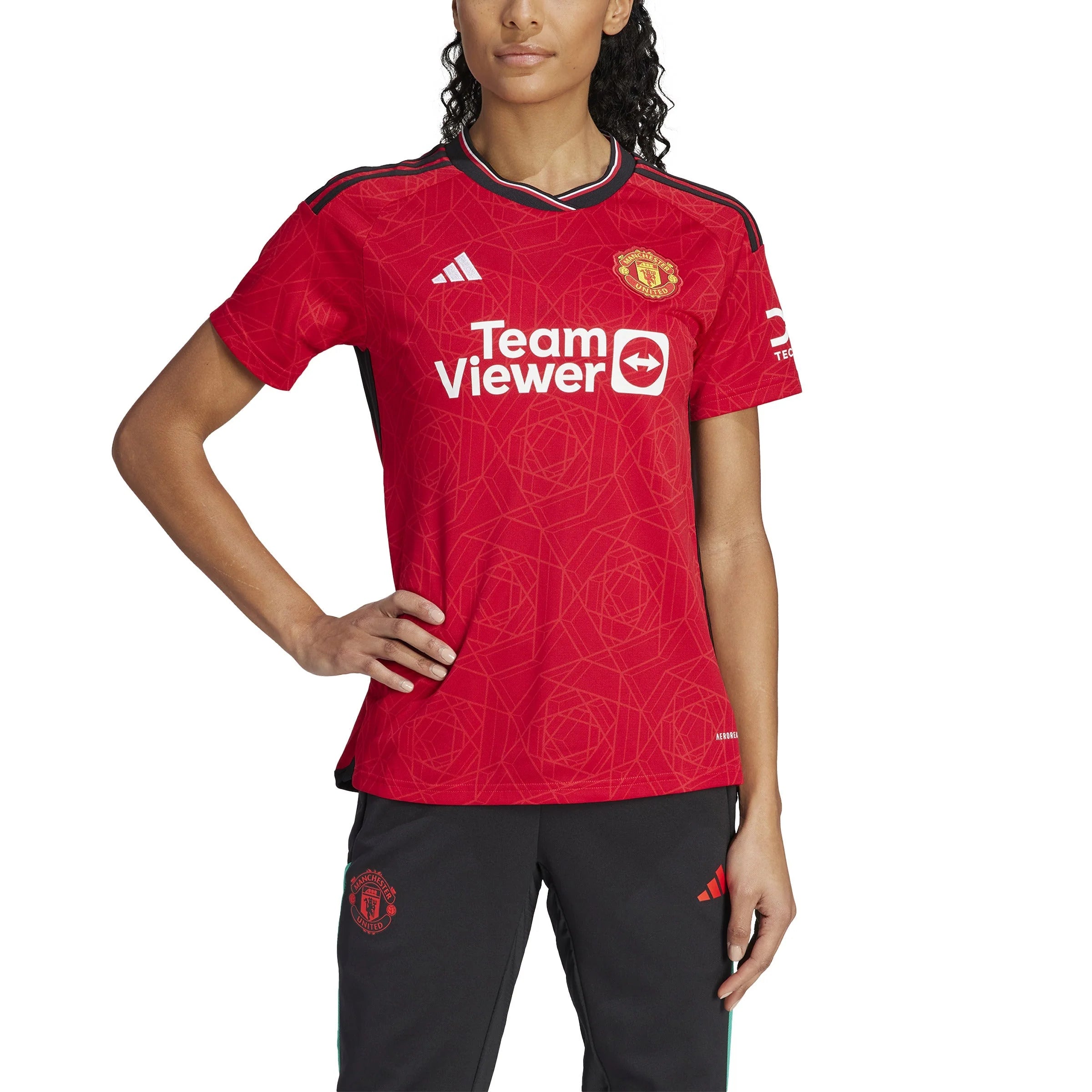 adidas Womens Manchester United Home Jersey 23