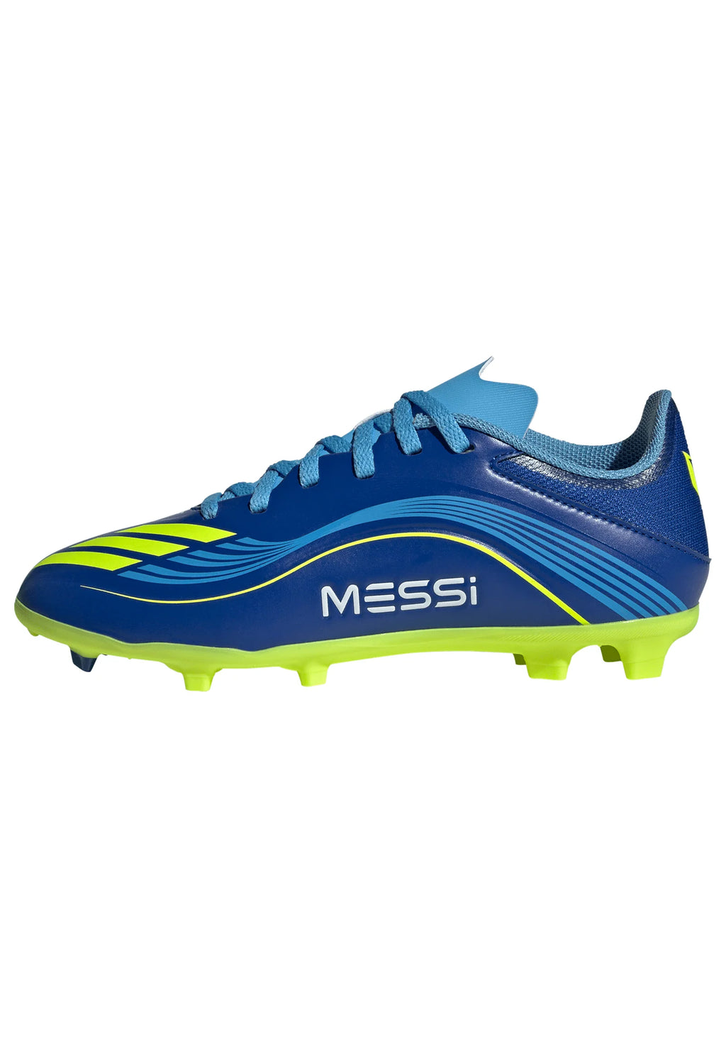 adidas F50 Messi League FG MG Youth Soccer Cleats Royal Blue Yellow Blue