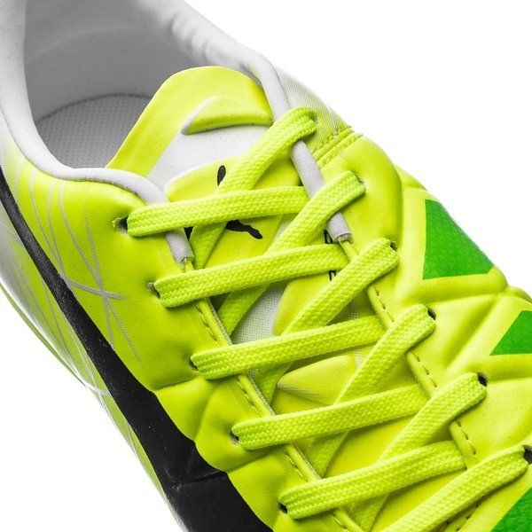 PUMA Kids Evoaccuracy 1 FG Firm Ground Boots JR Yellow Peacoat White