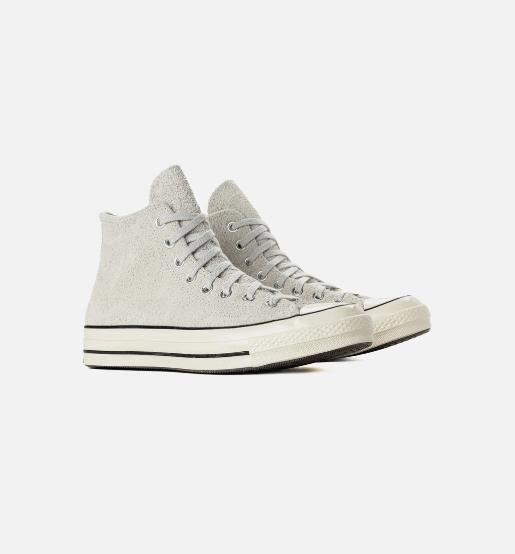 Chuck 70 Suede High Top Mens Lifestyle Shoe Egret Black
