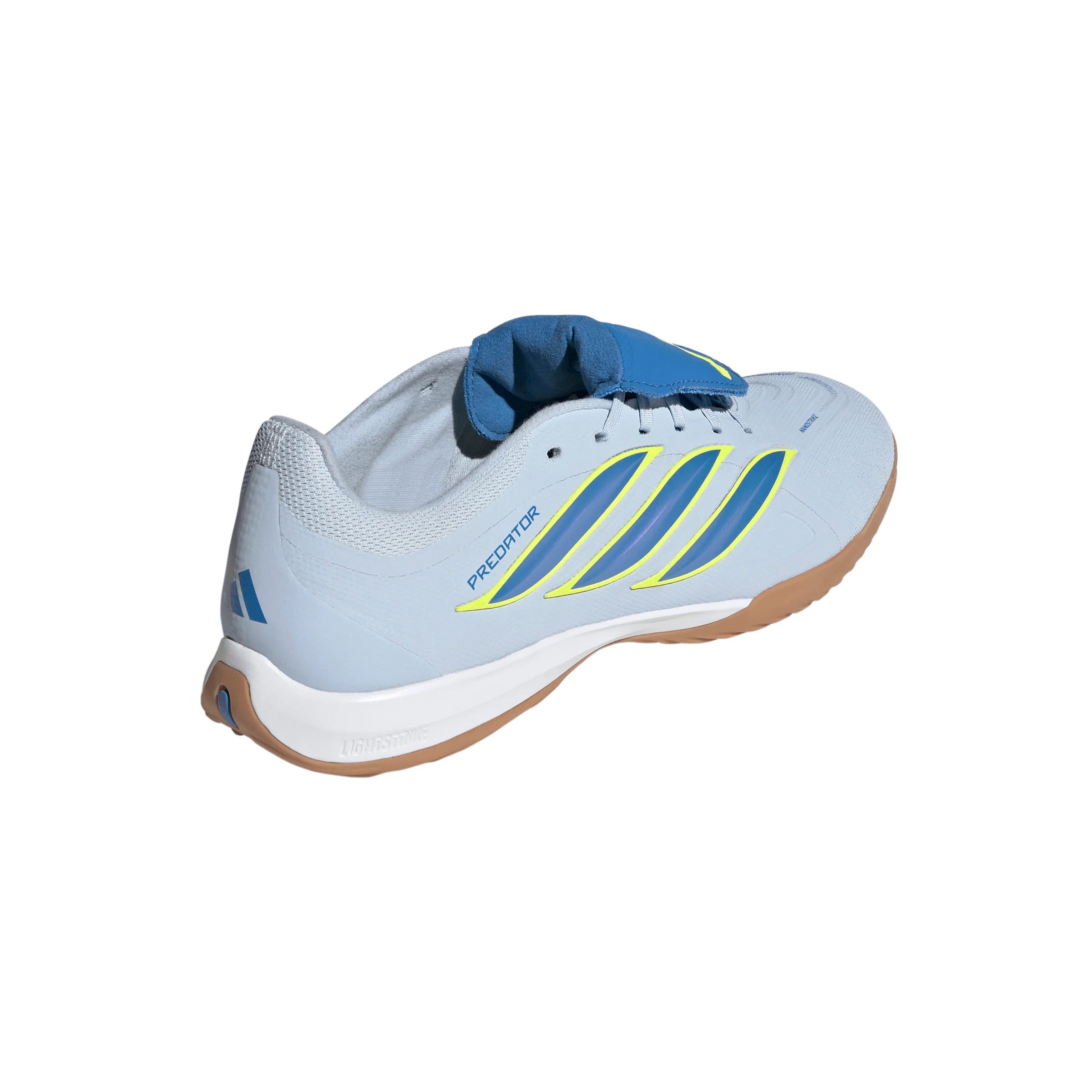 adidas Predator League Fold Over Tongue IN Indoor Mens Soccer Shoes Sky Blue Yellow