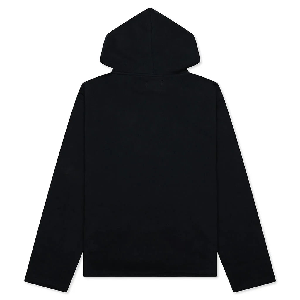 Patchwork Party Hoodie Black