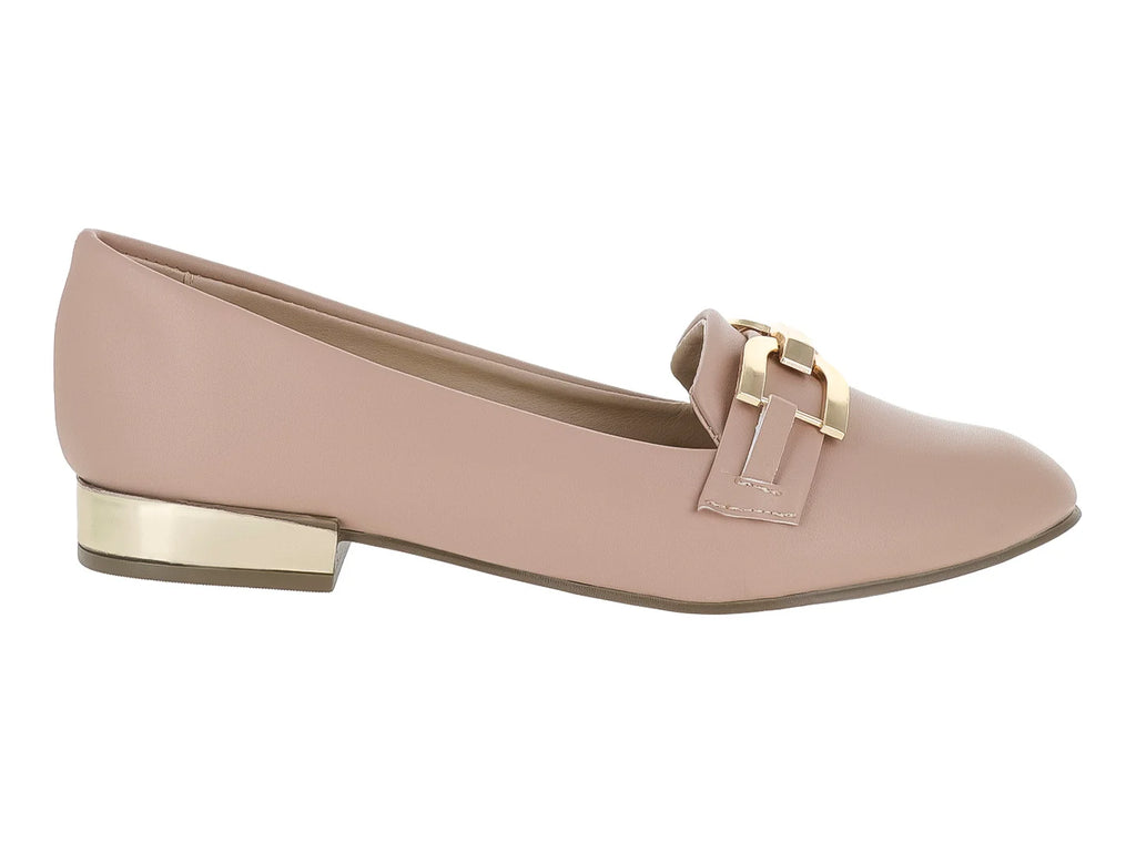 Zapatos Planos Luna Rosa Color Maquillaje para Mujer
