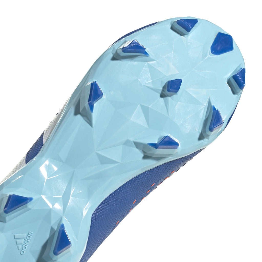 adidas Predator Accuracy3 Laceless FG Firm Ground Soccer Cleats Bright Royal Cloud White Bliss Blue