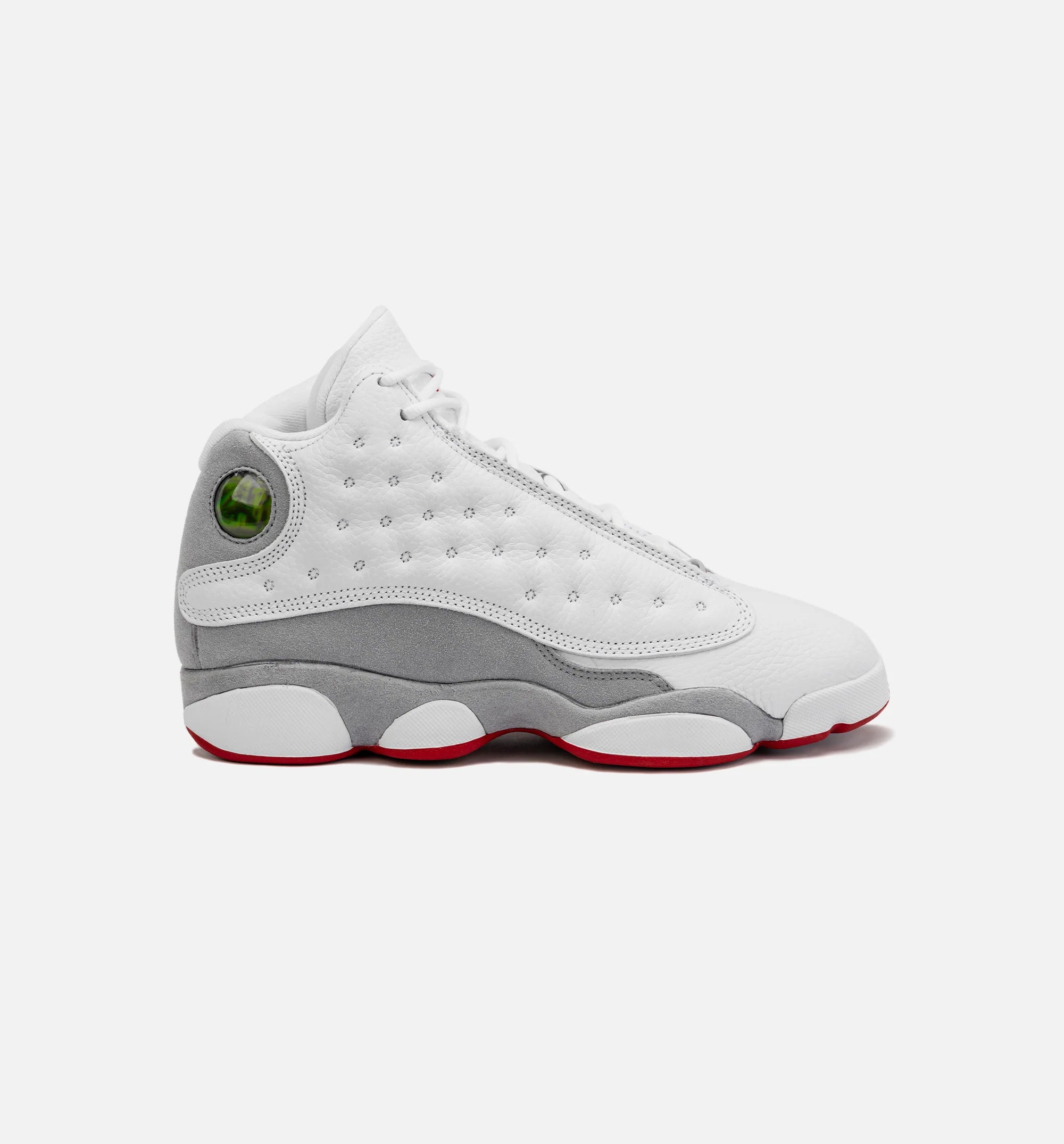 Air Jordan 13 Retro Wolf Grey Grade School Lifestyle Shoe White Grey