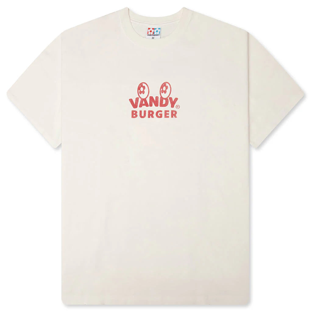 FastFood Menu Tee Washed White