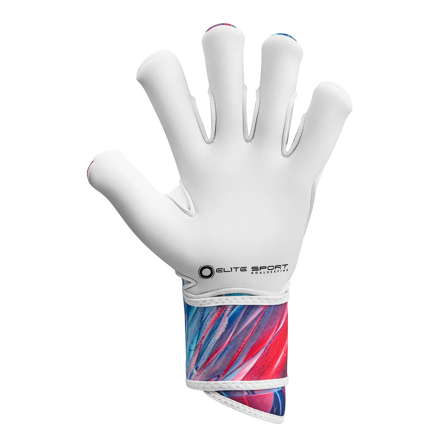Elite Sport Quartz Goalkeeper Soccer Gloves White Blue Red