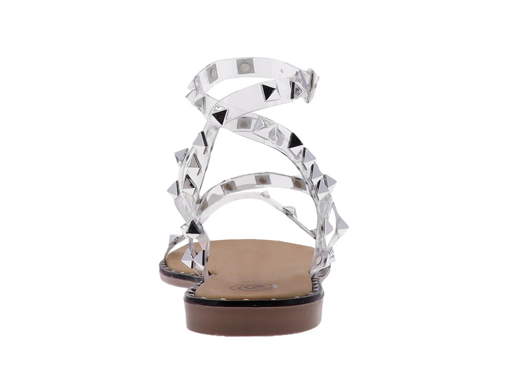 Sandalias Luna Rosa Transparentes para Mujer