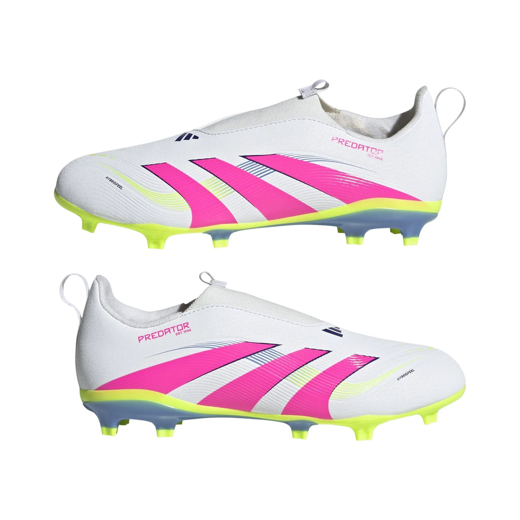 adidas Predator League Laceless Firm Multi Ground Boots Junior White Pink