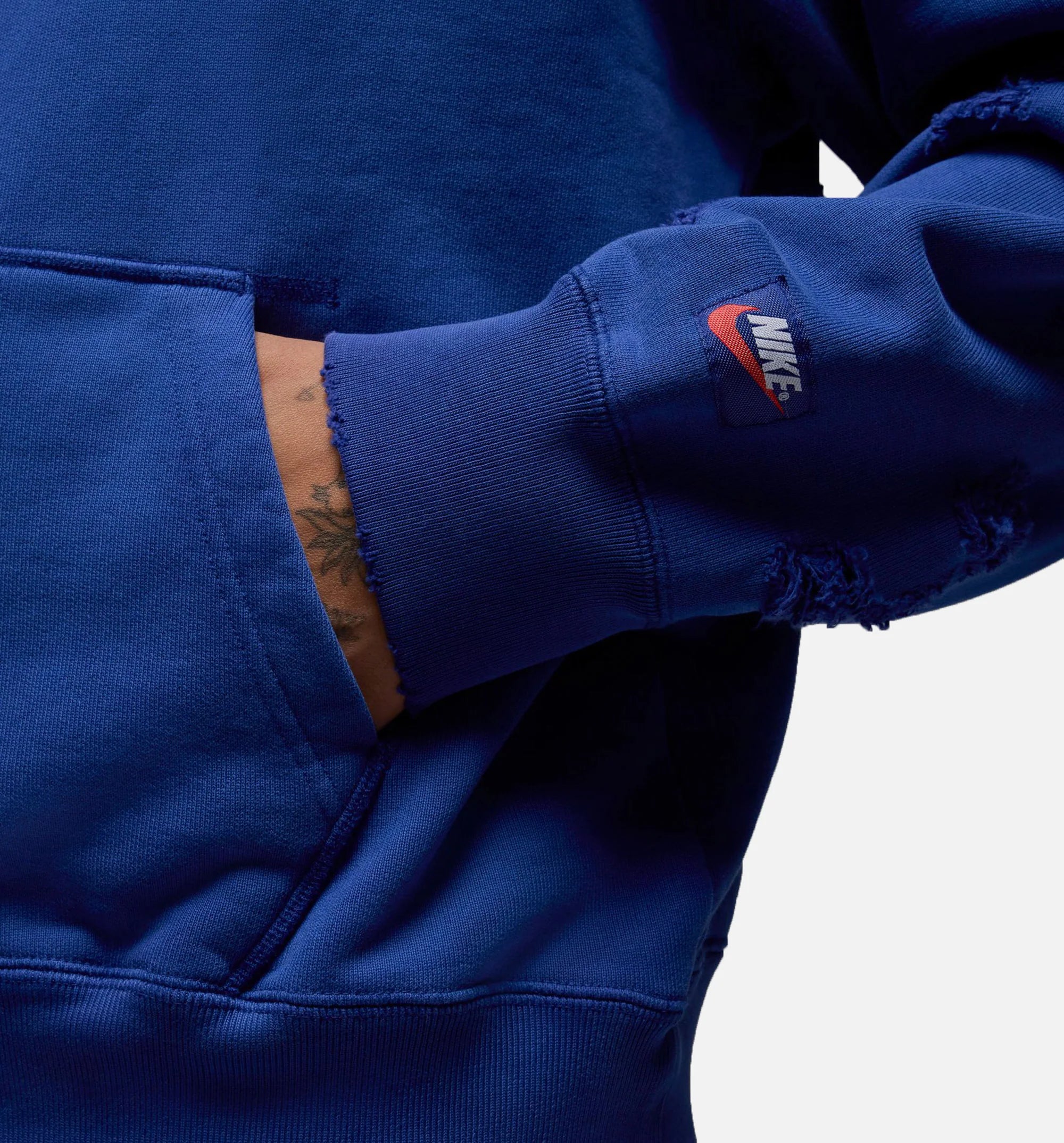 Rare Air Fleece Pullover Men Hoodie Blue White