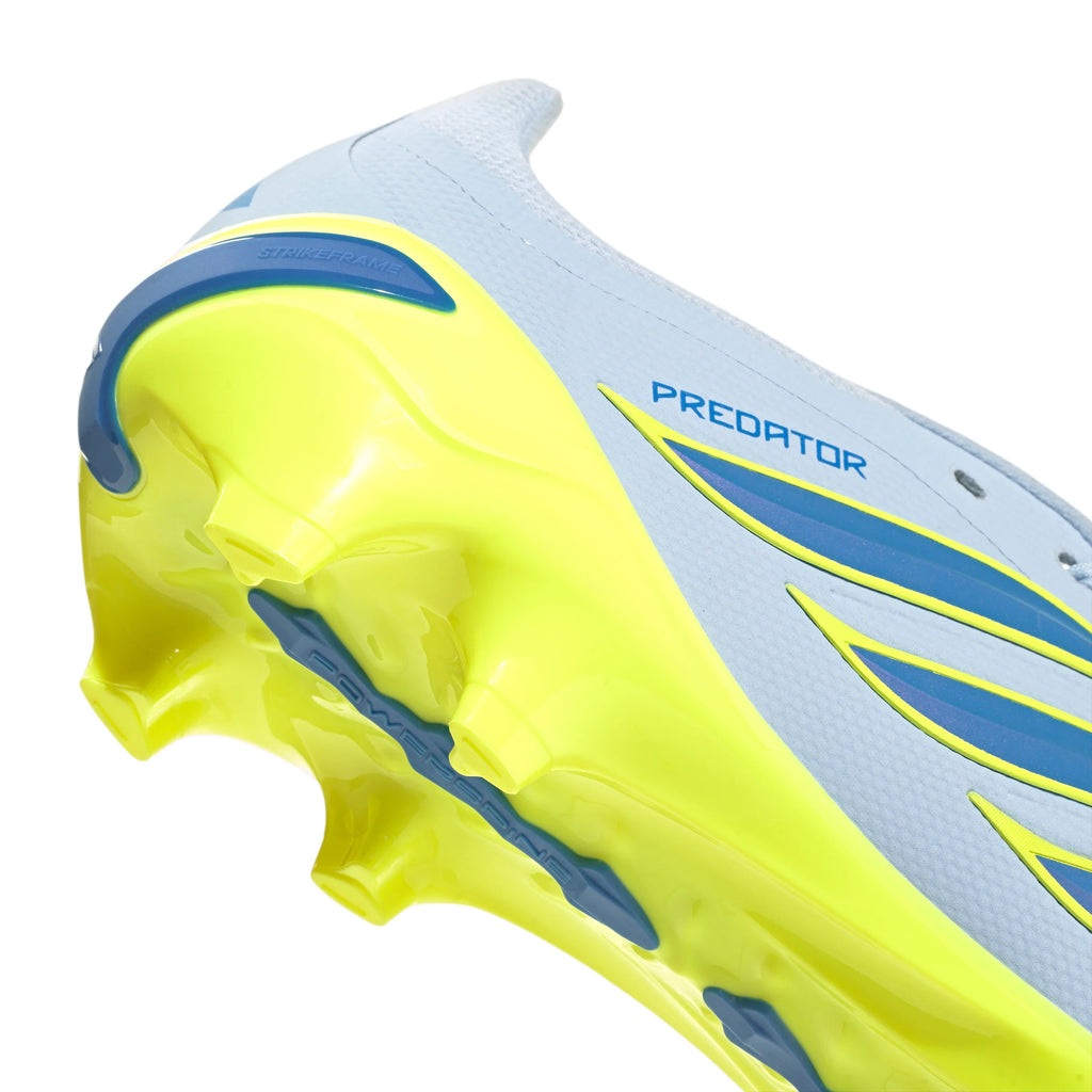 adidas Predator League Fold Over Tongue FG Firm Ground Mens Soccer Cleats Sky Blue Yellow