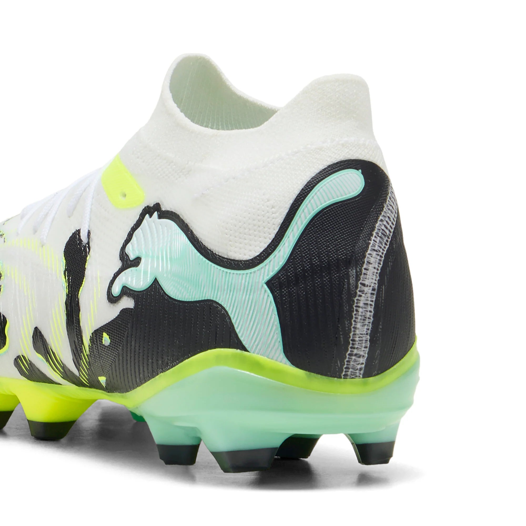 PUMA Future 9 Match Creativity FG AG Firm Ground Artificial Ground Mens Soccer Cleats Yellow White