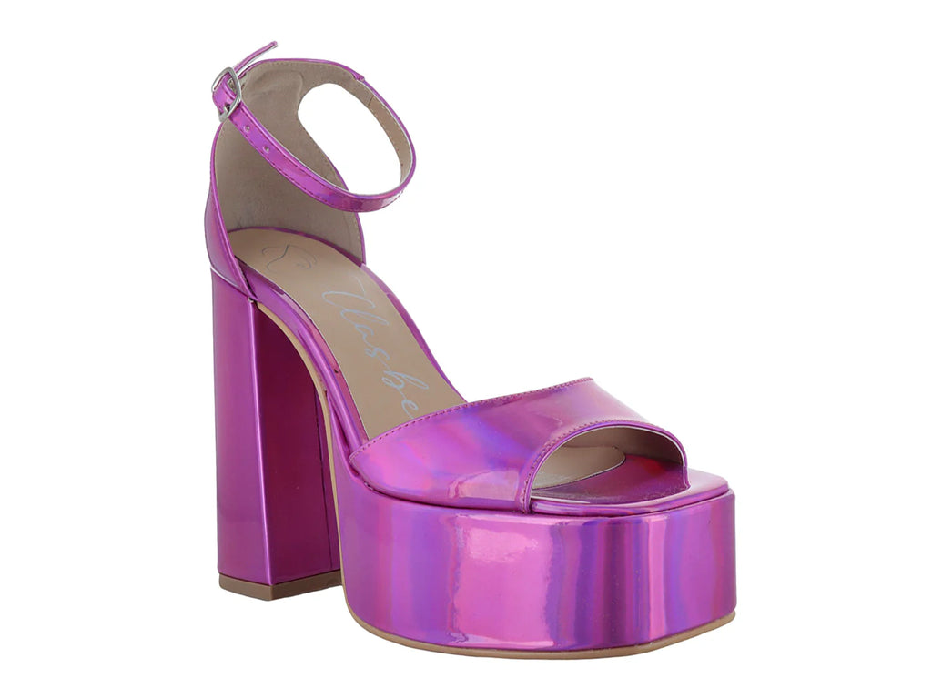 Zapatillas Clasben Elia Charol Fucsia para Mujer