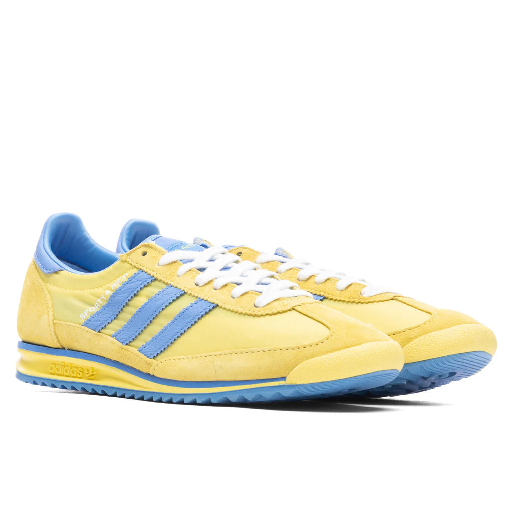 Adidas x Sporty Rich SL72 Womens Light Yellow Real Blue White