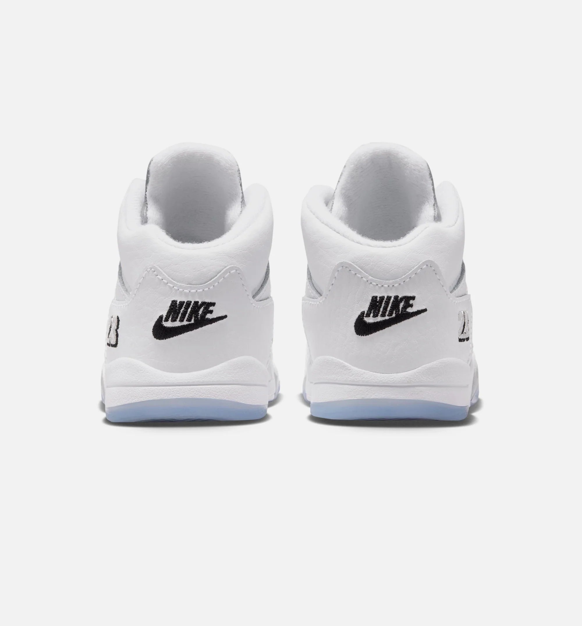Air Jordan 5 Retro OG White Metallic Infant Toddler Lifestyle Shoe White Black Metallic Silver Free Shipping