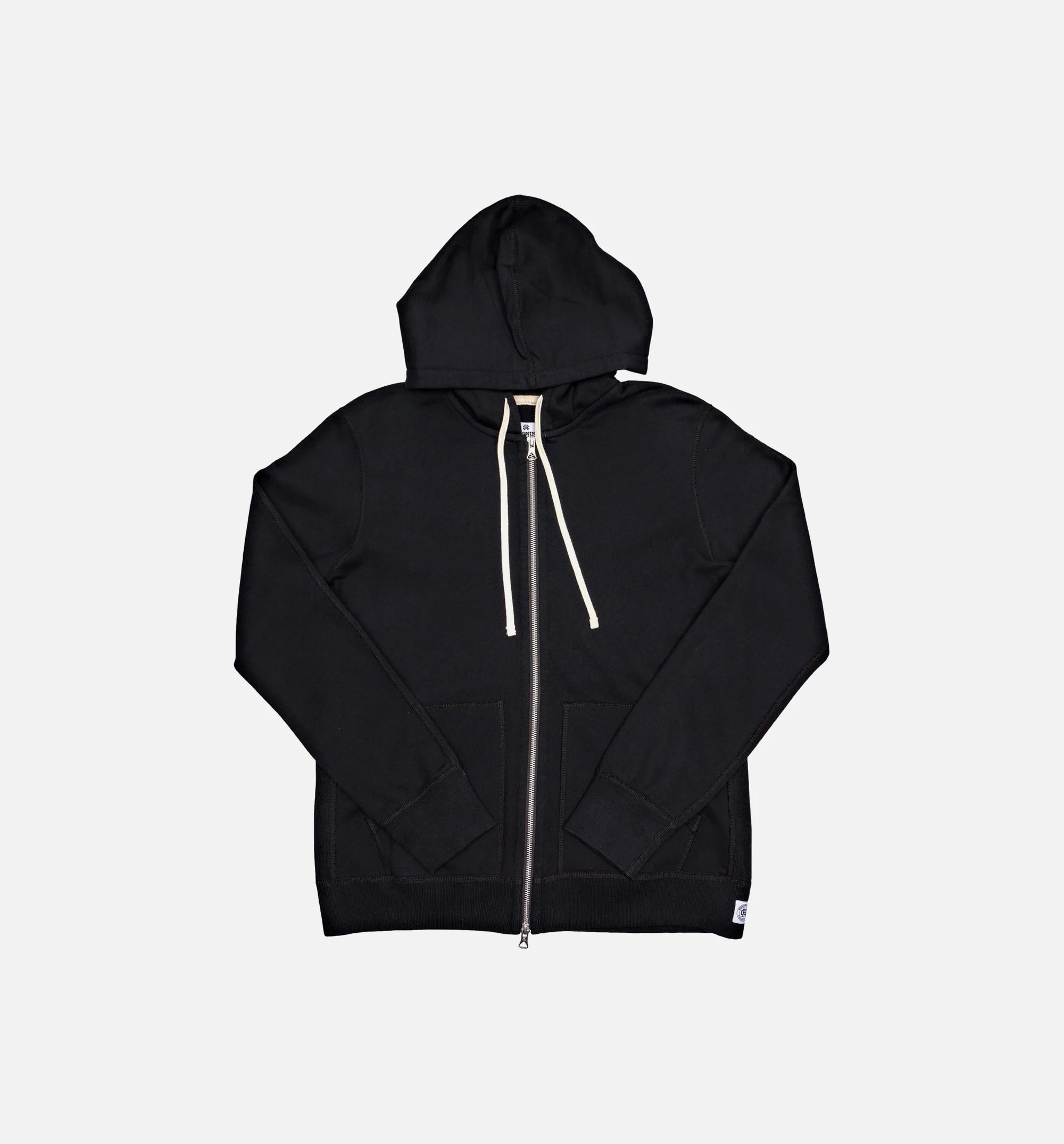 Reigning Champ Full Zip Hoodie Mens Black