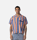 Auto Shop Camp Mens Short Sleeve Shirt Multi Orange