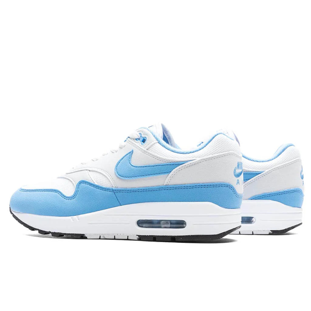 Air Max 1 White University Blue Photon Dust