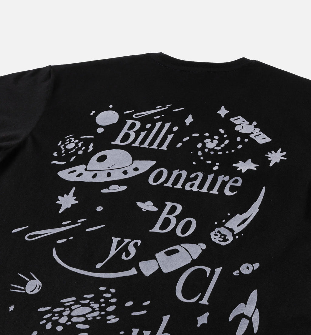 Solar System Mens Short Sleeve Shirt Black