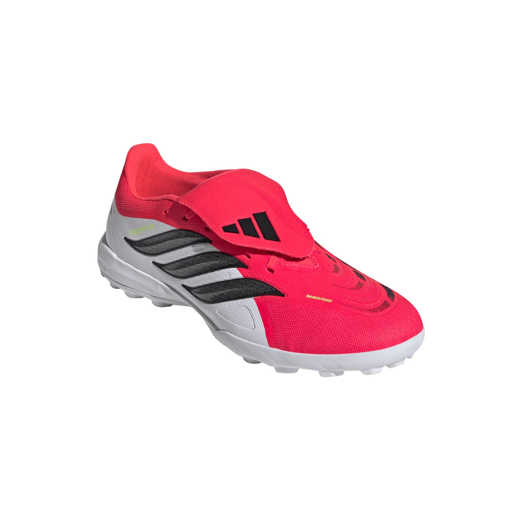 adidas Predator League Fold Over Tongue TF Turf Mens Soccer Cleats Red Black White
