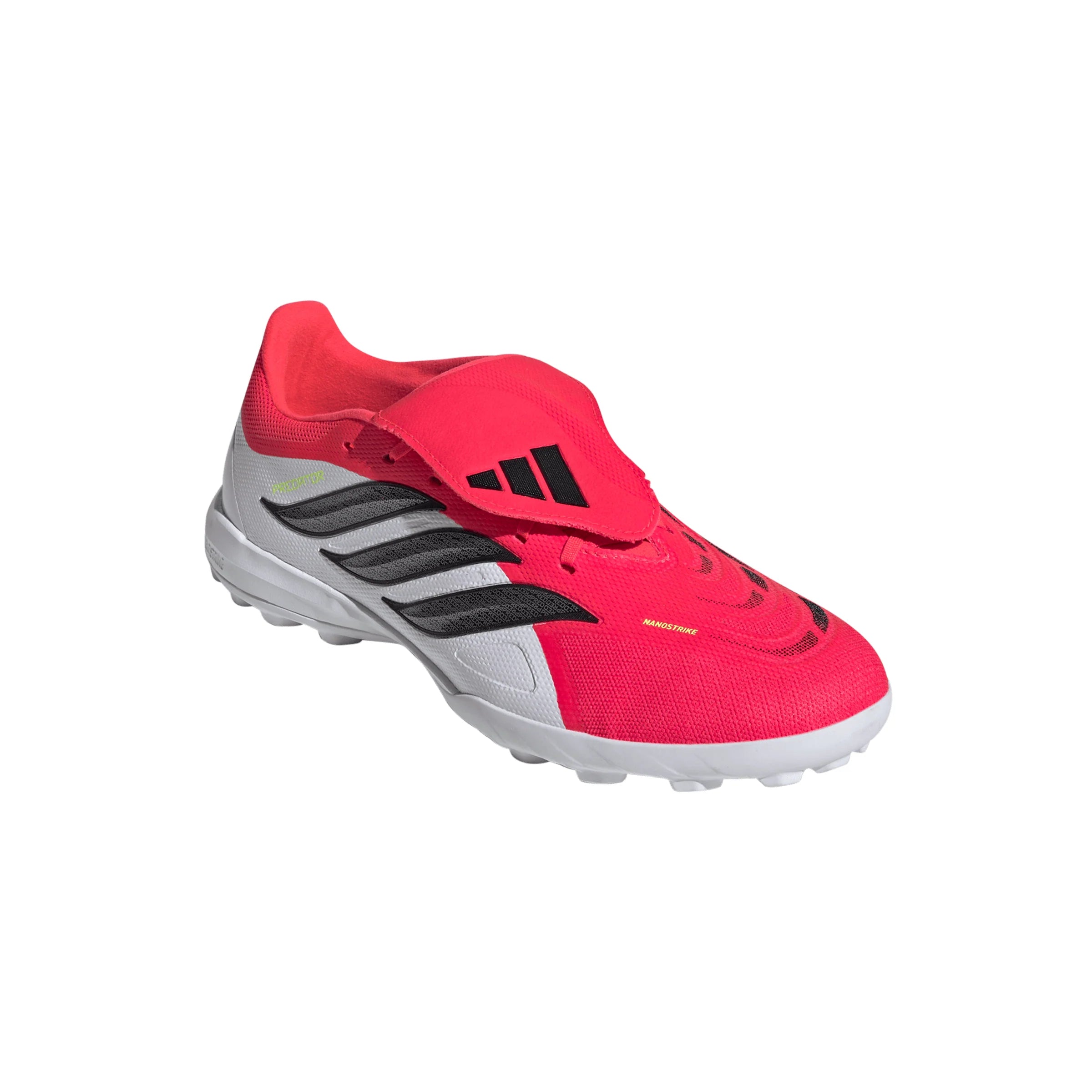 adidas Predator League Fold Over Tongue TF Turf Mens Soccer Cleats Red Black White