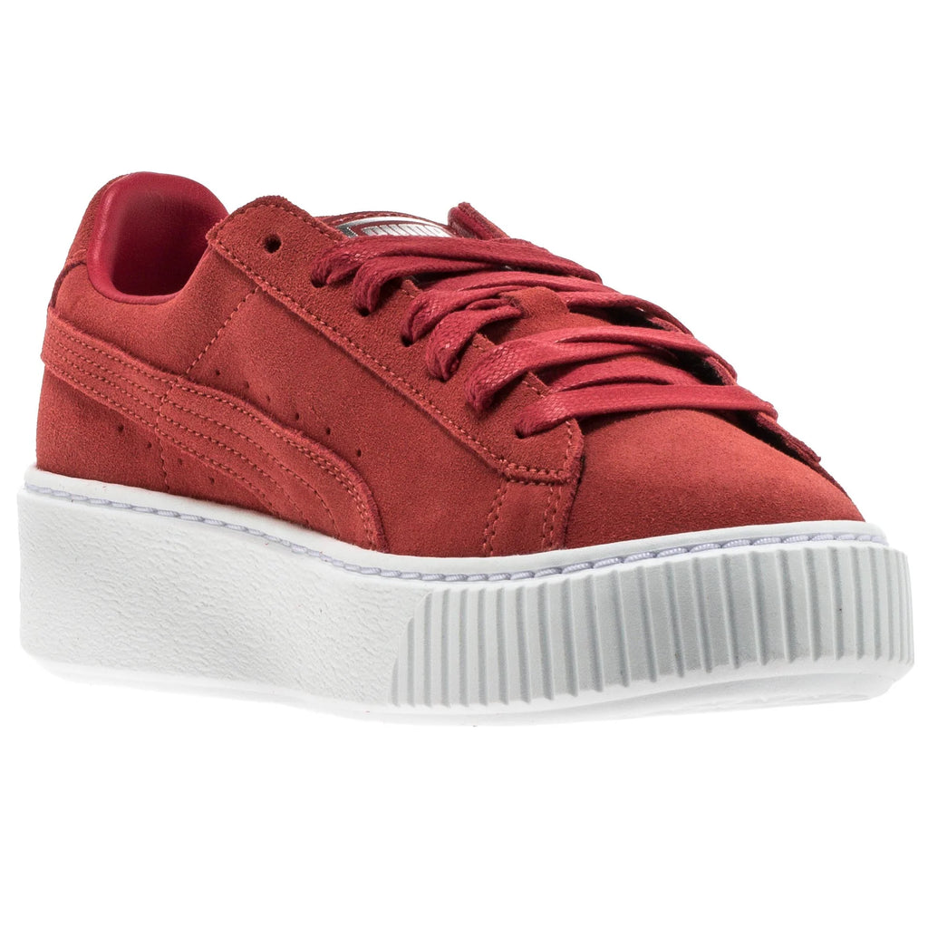 Suede Creeper Womens Red White