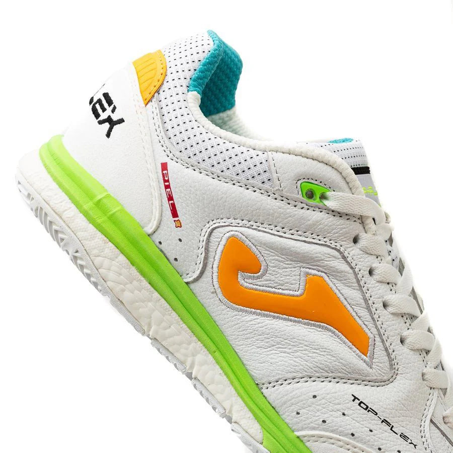 JOMA Top Flex Rebound 2332 IN Indoor Soccer Shoes White Orange
